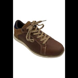 Territory Men's Ramble Casual Leather Sneaker Brown - Medium